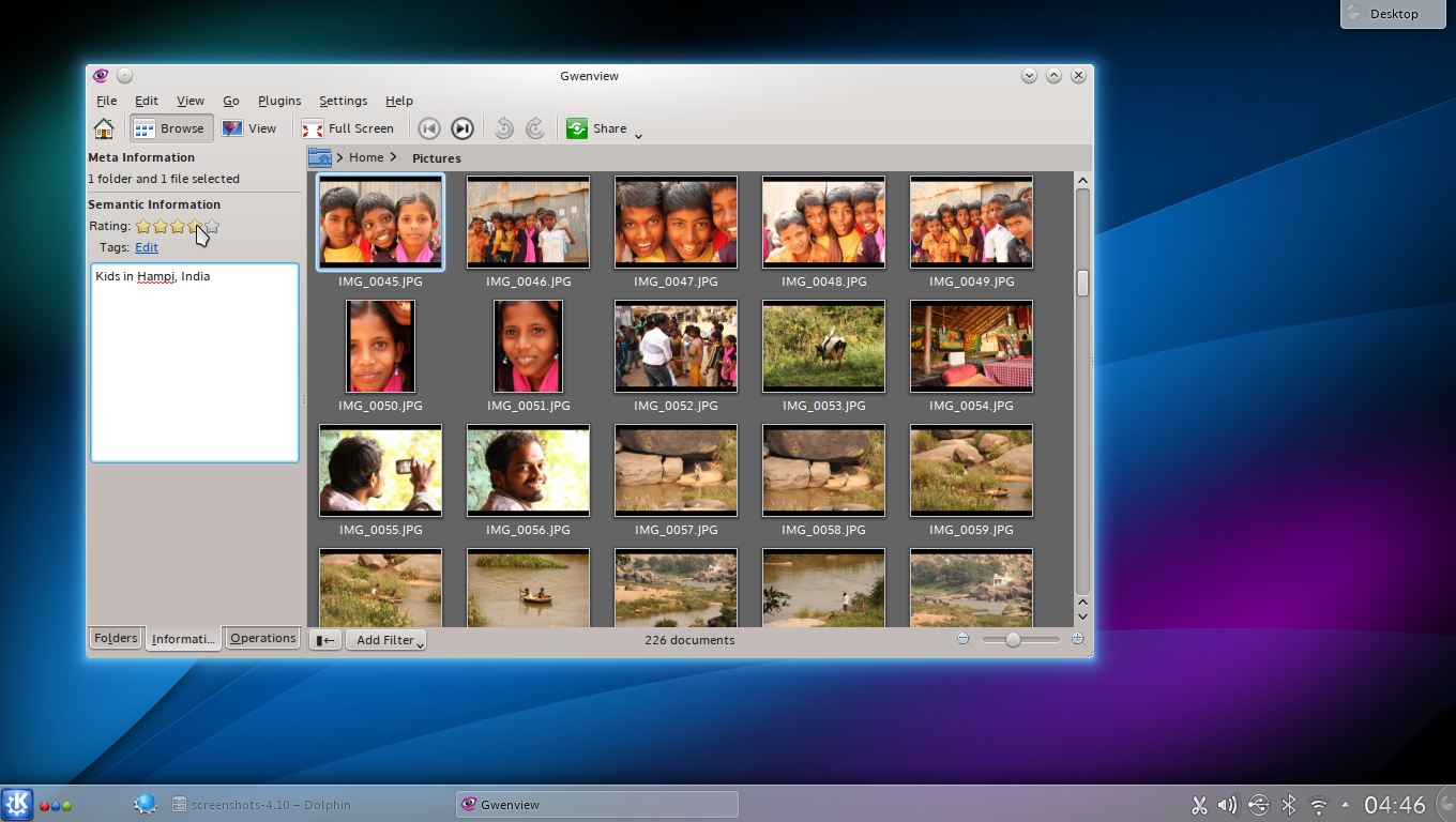 Gwenview, KDE's versatile image viewer