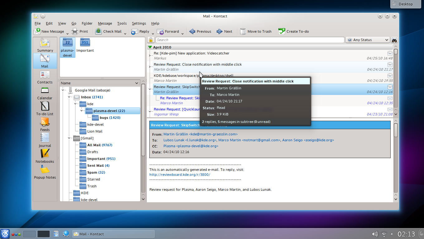 Kontact Mail Client