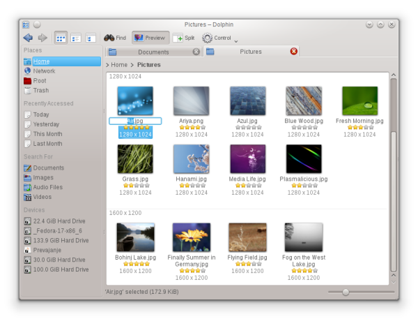 KDE's Dolphin File Manager