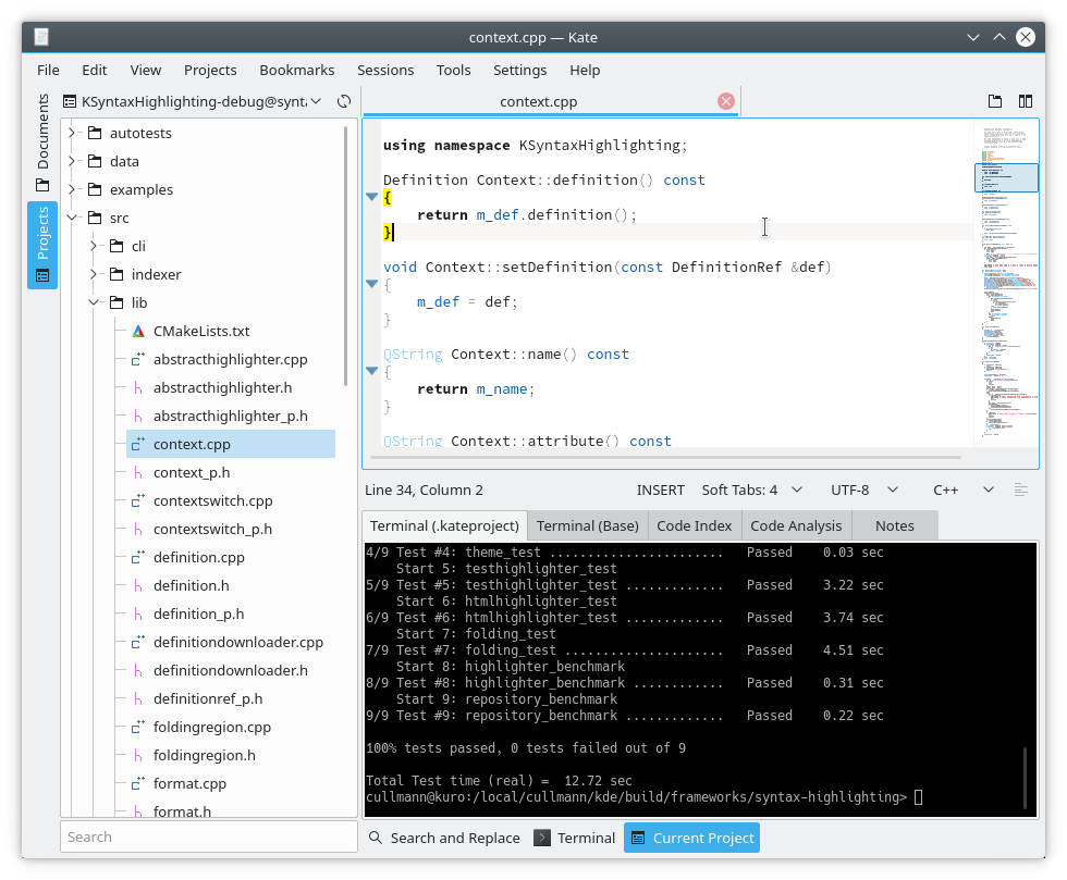 Agenda telefónica - Aplicaciones de KDE