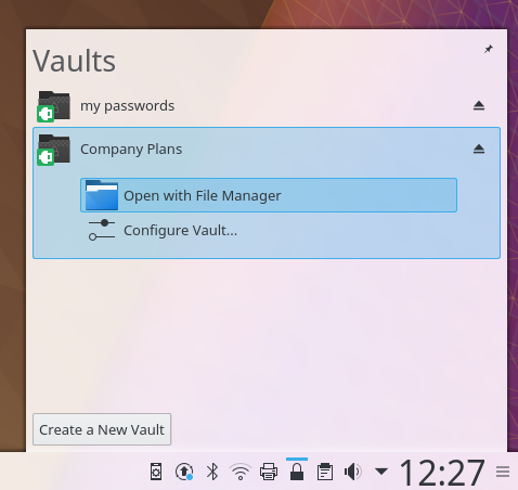 Plasma Vault Stores Your Files Securely 