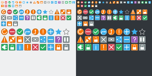 Icon Emblems in Breeze