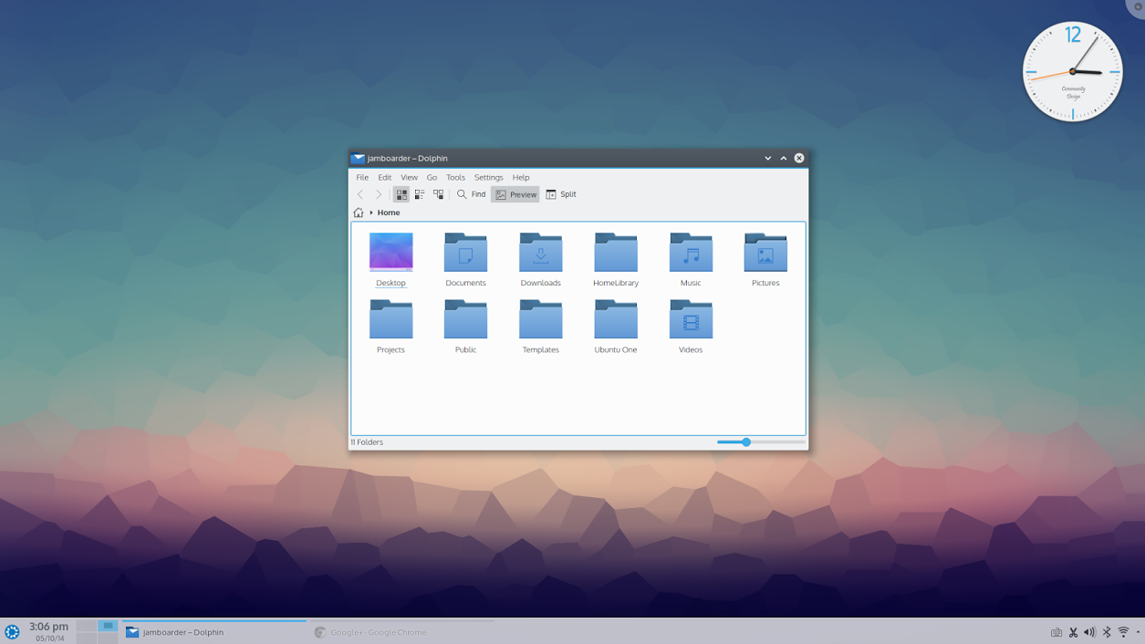 Kde просмотр изображений