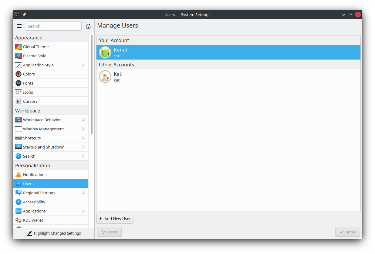 وحدة تحكم مستخدم جديدة