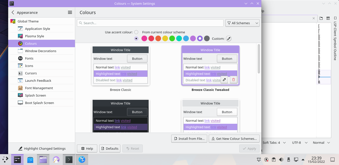 تغير الألوان المميزة أشرطة العناوين الآن أيضًا.