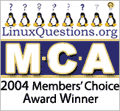 2004 LinuxQuestions.org Member's Choice Awards : KDE - Desktop
Environment, KDevelop - IDE and Konqueror - File Manager
