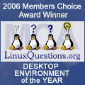 LinuxQuestions Award 2006