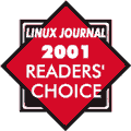 KDE: Favorite Desktop Environment in Linux Journal's 2001 Readers'
Choice Award