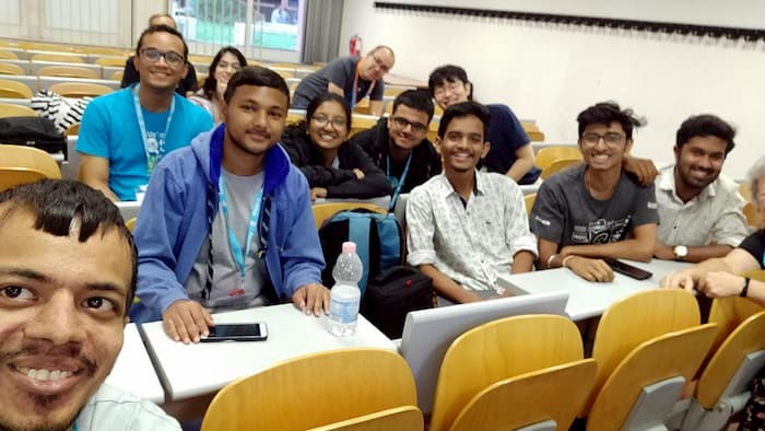Skupinska fotografija študentov KDE GSoC