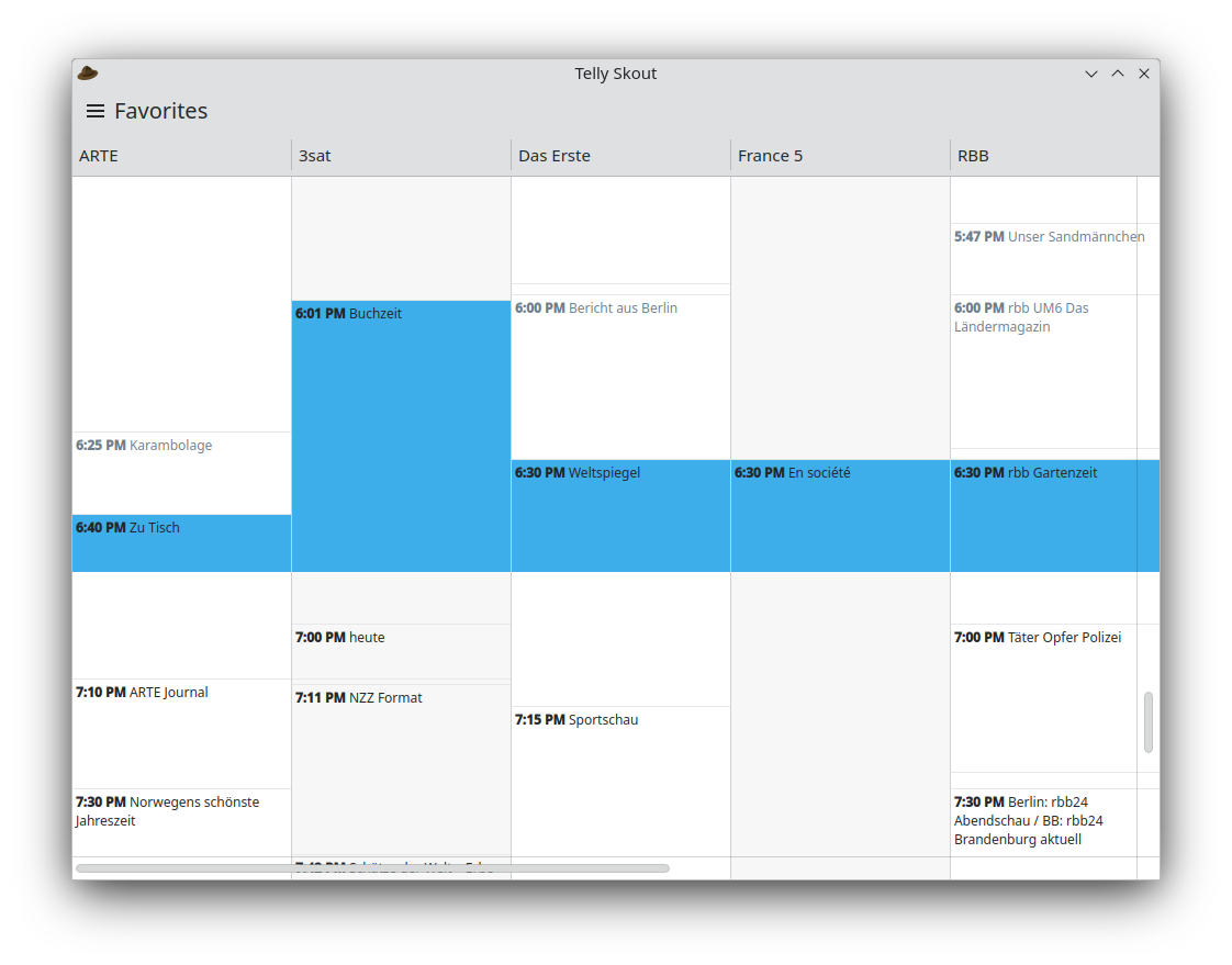 Telly Skout lets you schedule your TV viewing.