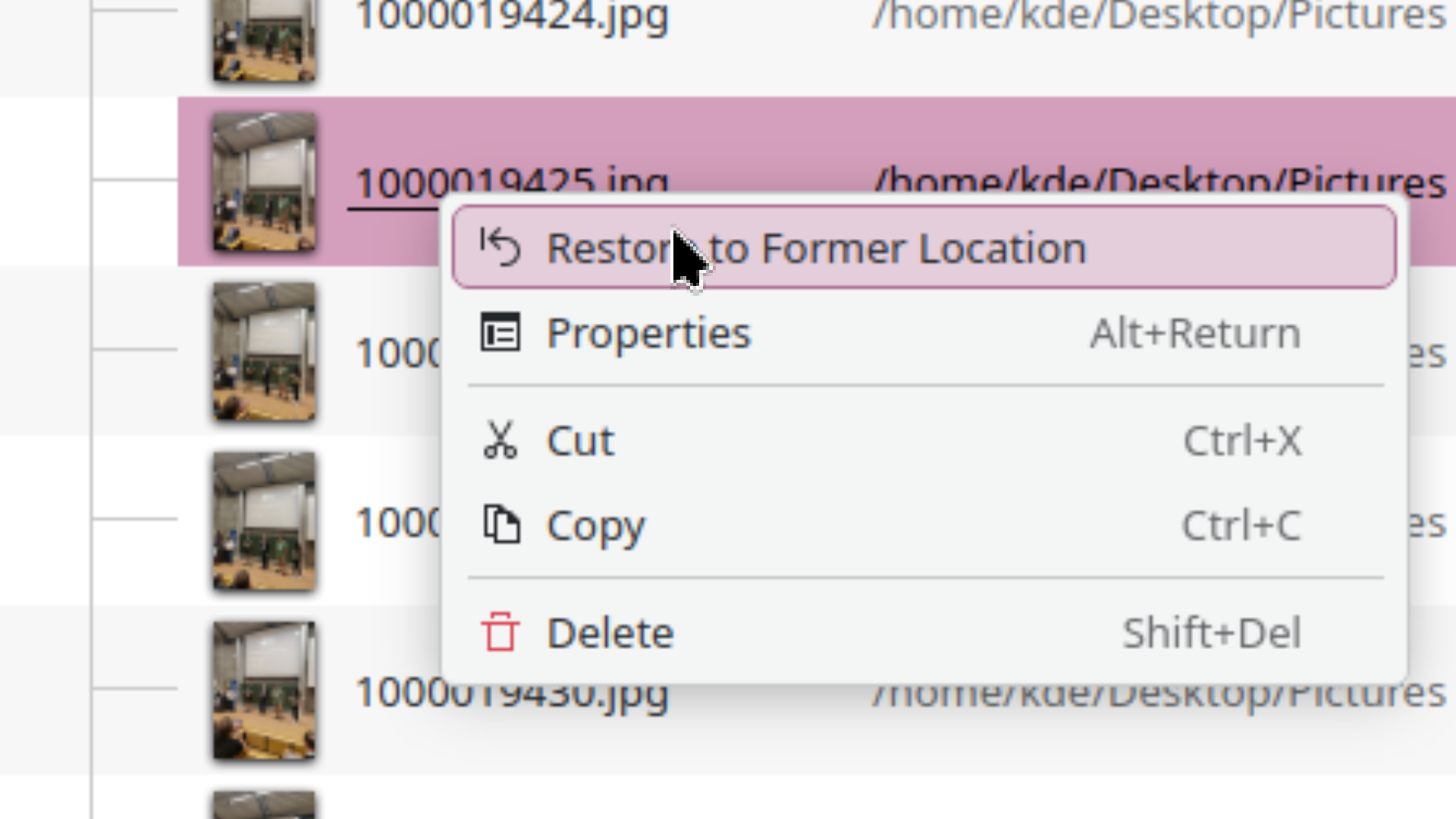 Le modifiche ai menu ti impediscono di commettere errori.