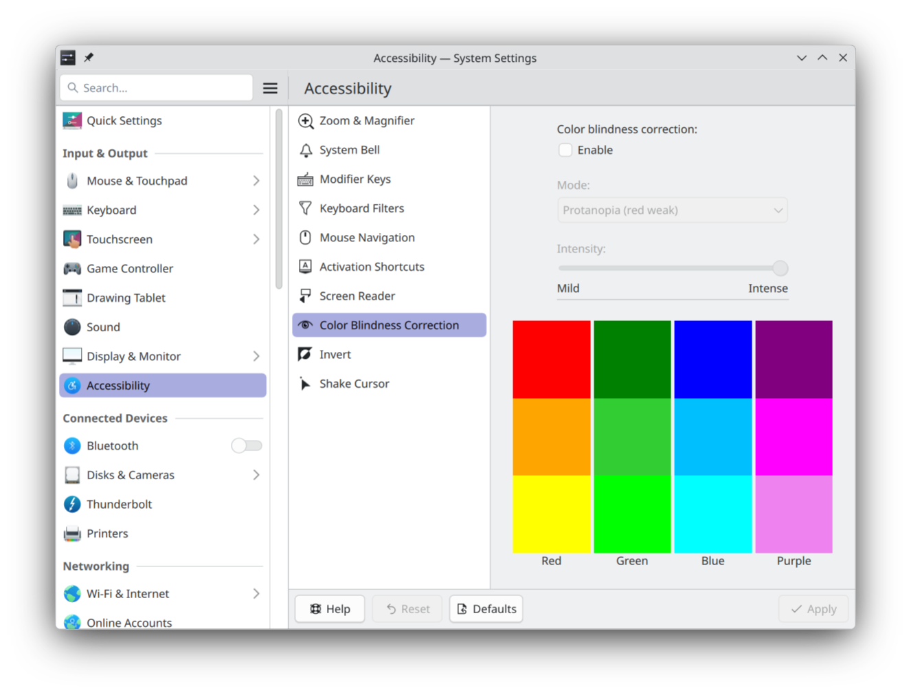 New accessibility settings help color blind users.