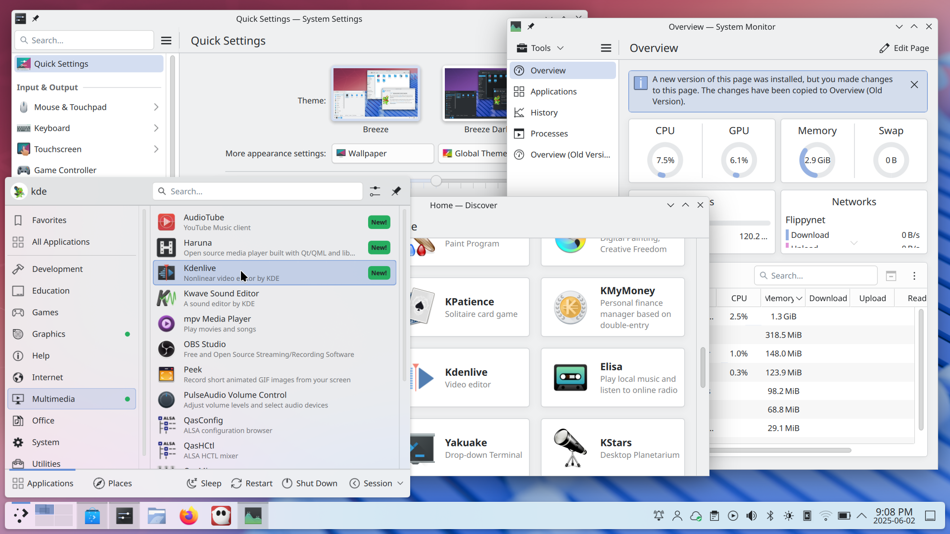 Plasma tags new stuff you have recently installed